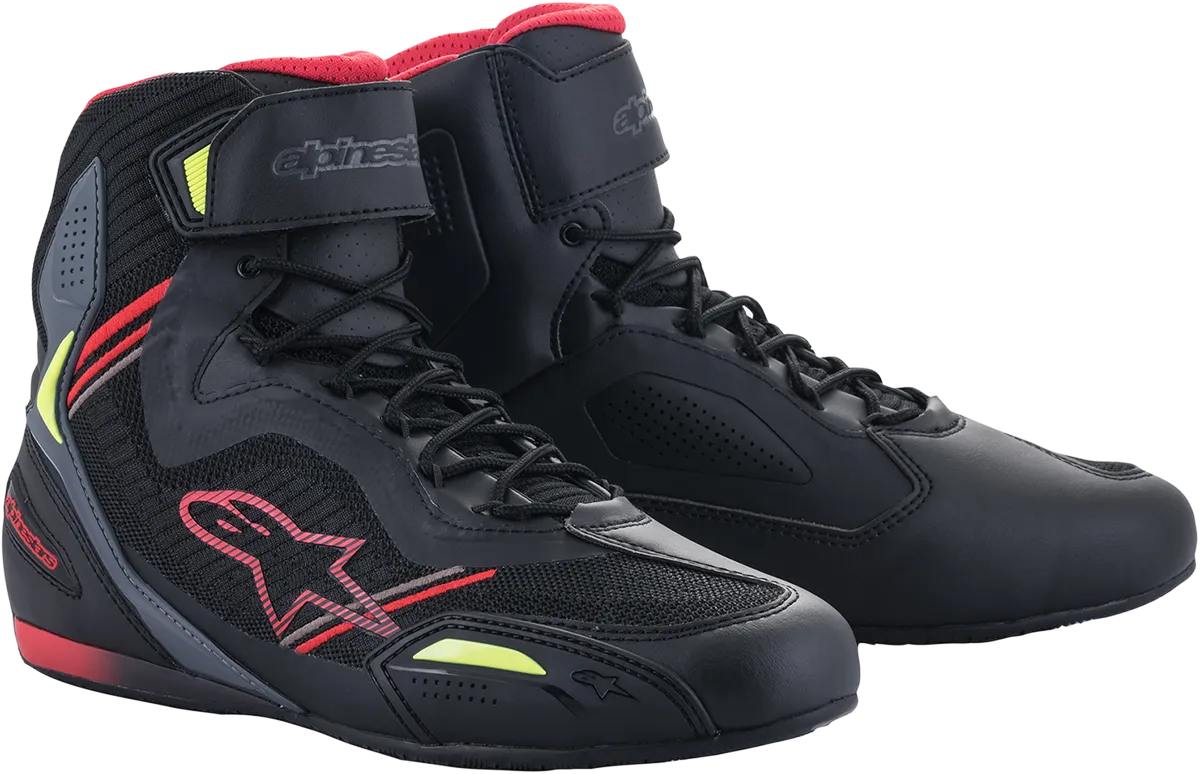 ALPINESTARS Faster-3 Rideknit Shoes - Black/Red/Yellow - US 11.5 251031913611.5