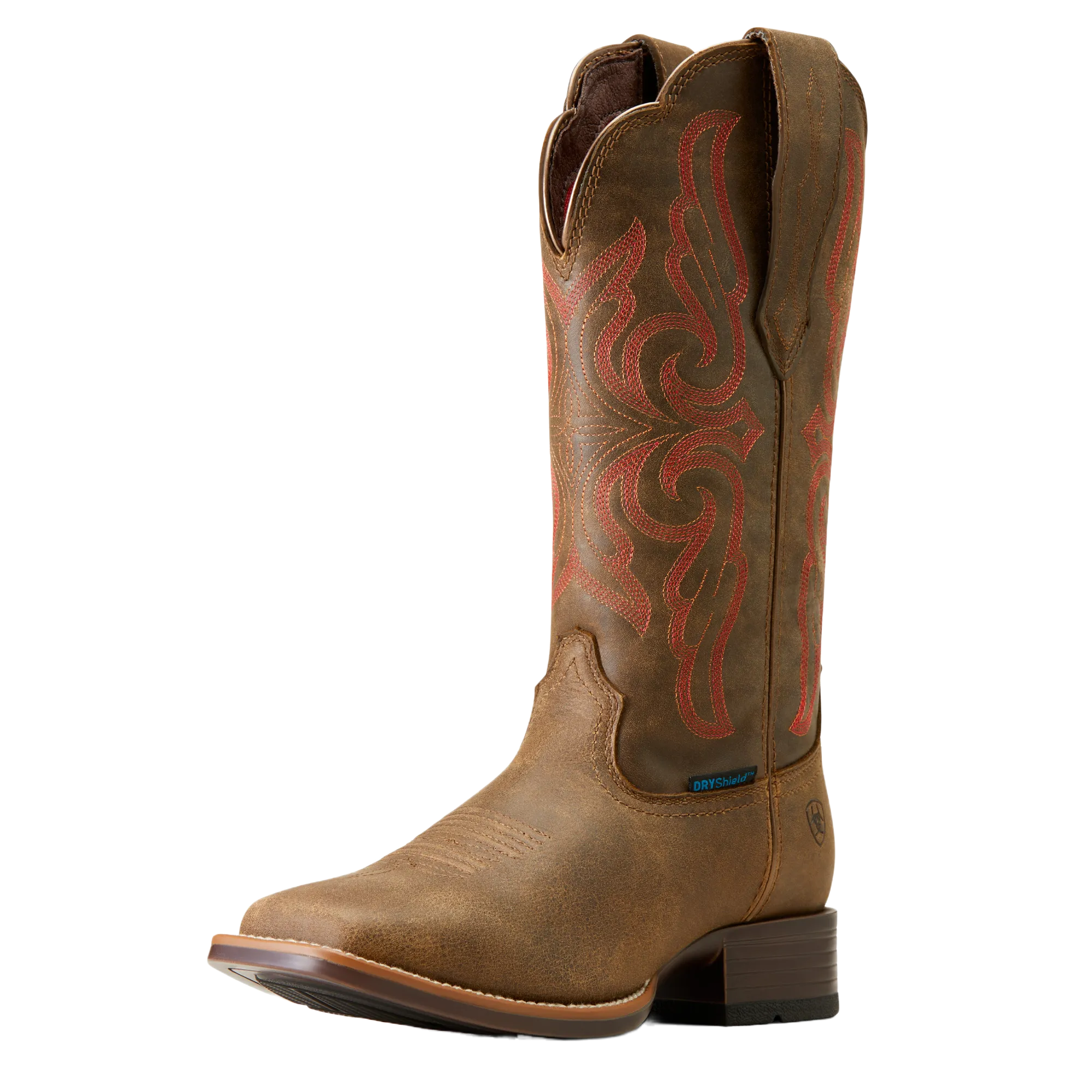 Ariat Ladies Primera StretchFit Waterproof Pebble Brown Western Boots 10046960