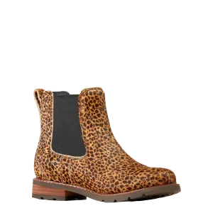 Ariat Ladies Wexford Chelsea Cheetah Hair On Boots 10046976