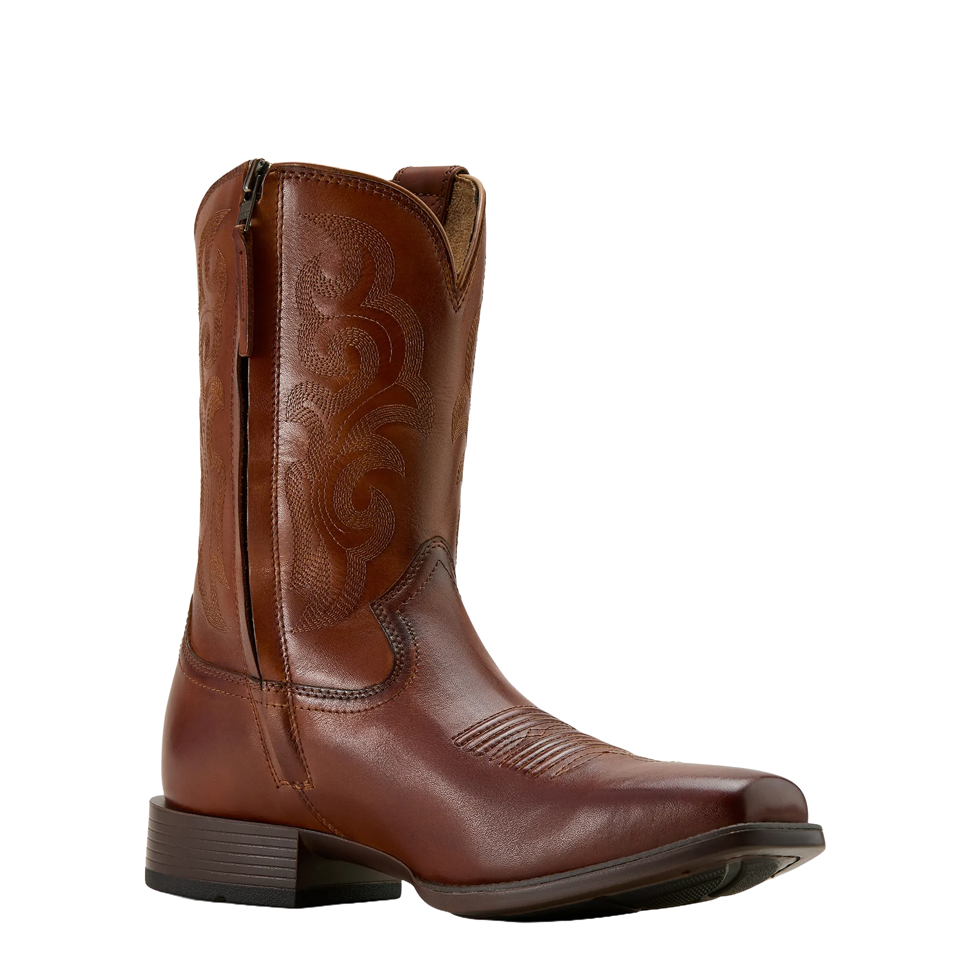 Ariat Men's Bodie Bitter Brown Square Toe Western Boot 10061149