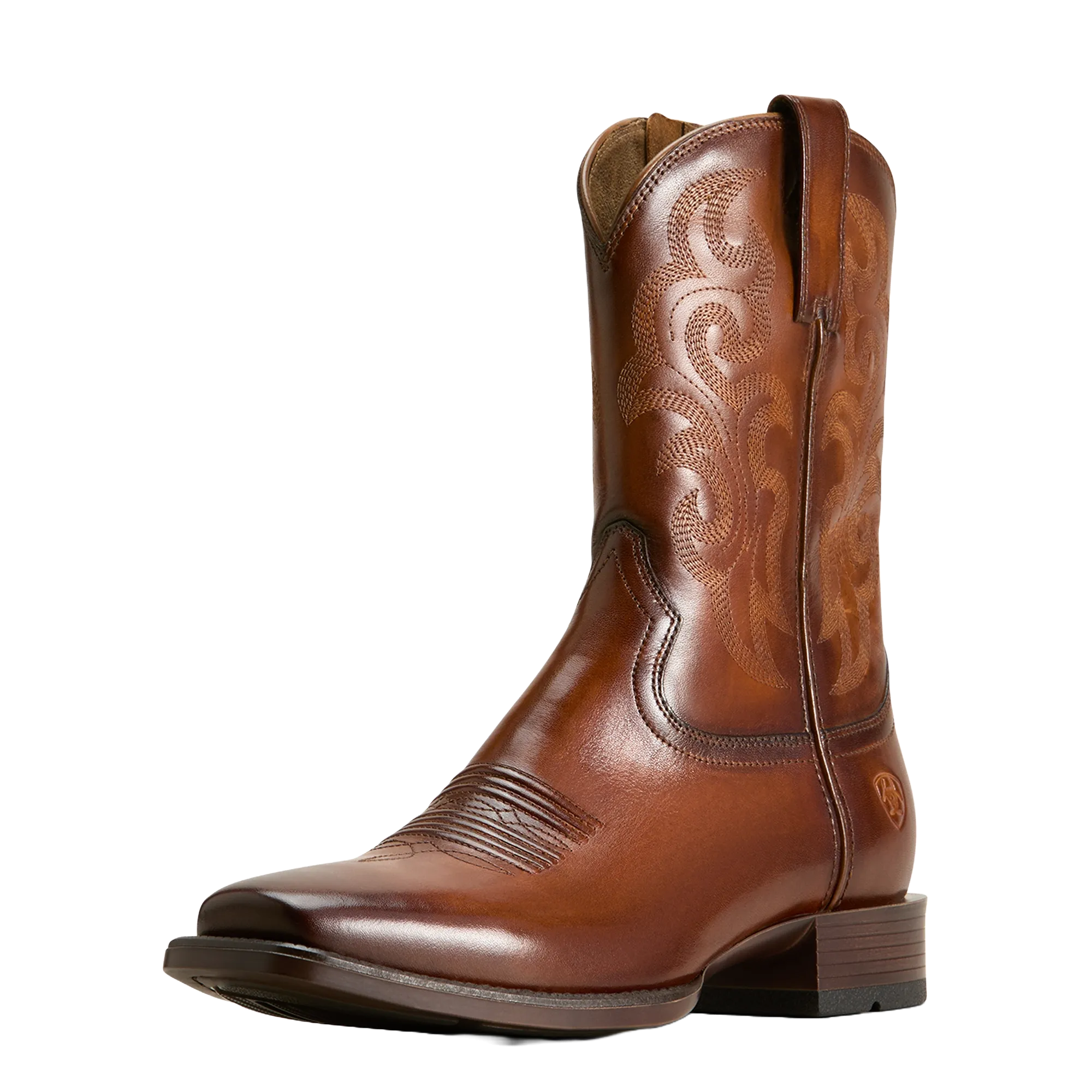 Ariat Men's Bodie Bitter Brown Square Toe Western Boot 10061149