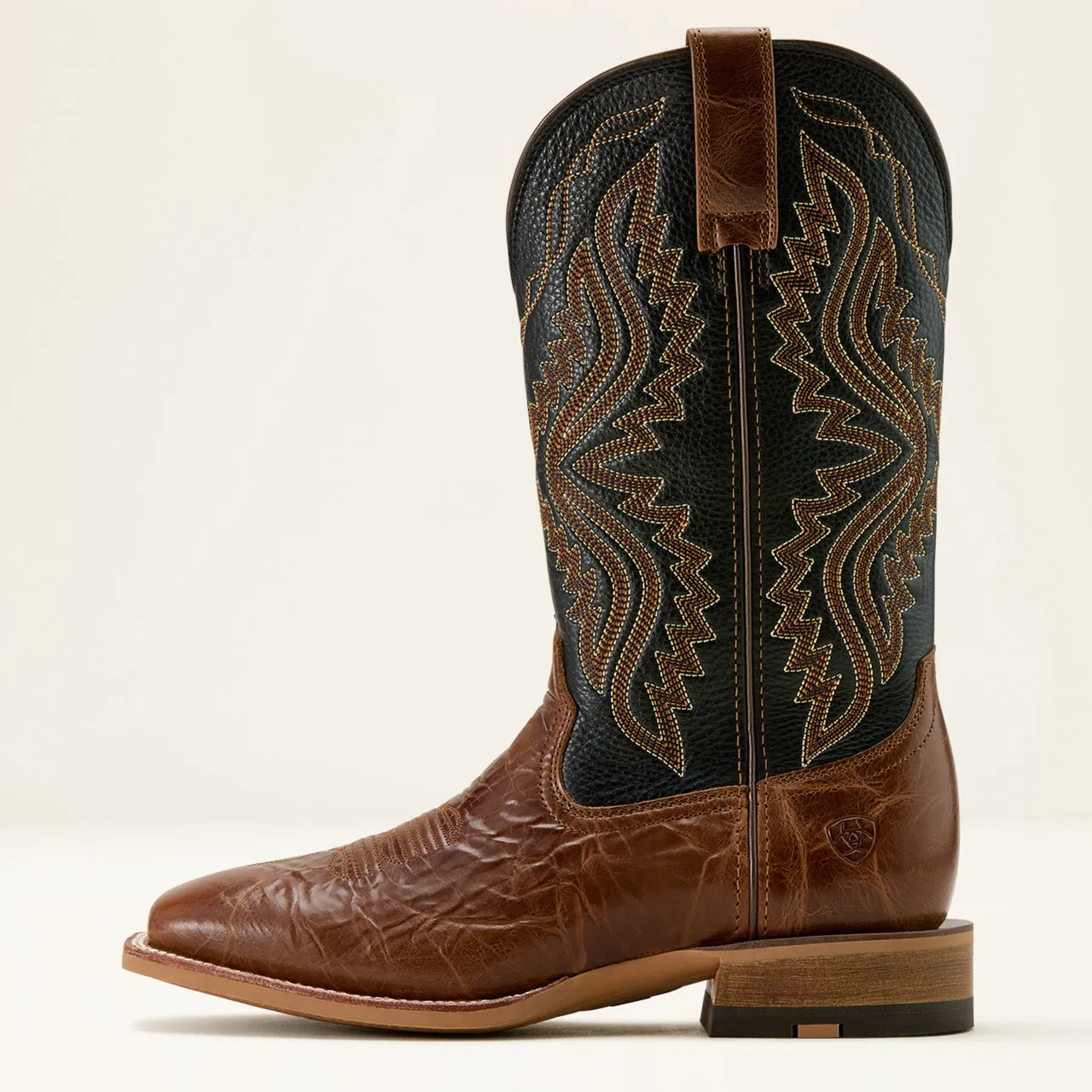 Ariat Men's Dark Deertan & Black Baxter Duratread Wide Square Toe Cowboy Boots 10061237