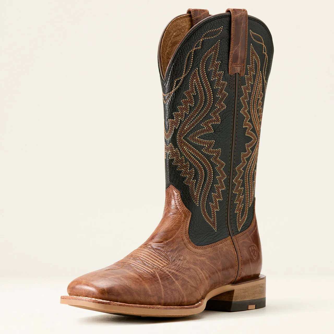 Ariat Men's Dark Deertan & Black Baxter Duratread Wide Square Toe Cowboy Boots 10061237