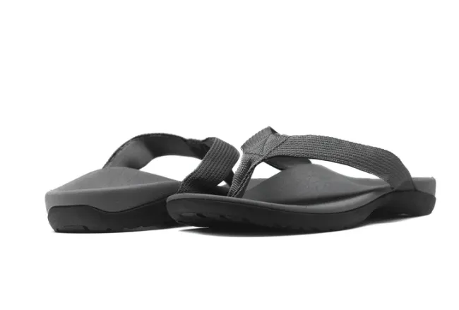 Axign Premium Orthotic Flip Flops with Arch Support – Khaki (Mens)