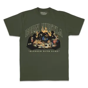 Born Hustla - Olive T-Shirt