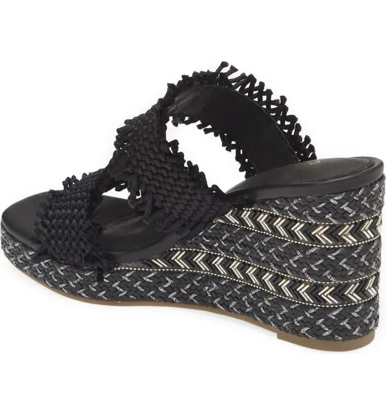 Cecelia New York Lady Platform Sandals Slip On Open Toe Heel Wedge Sandals