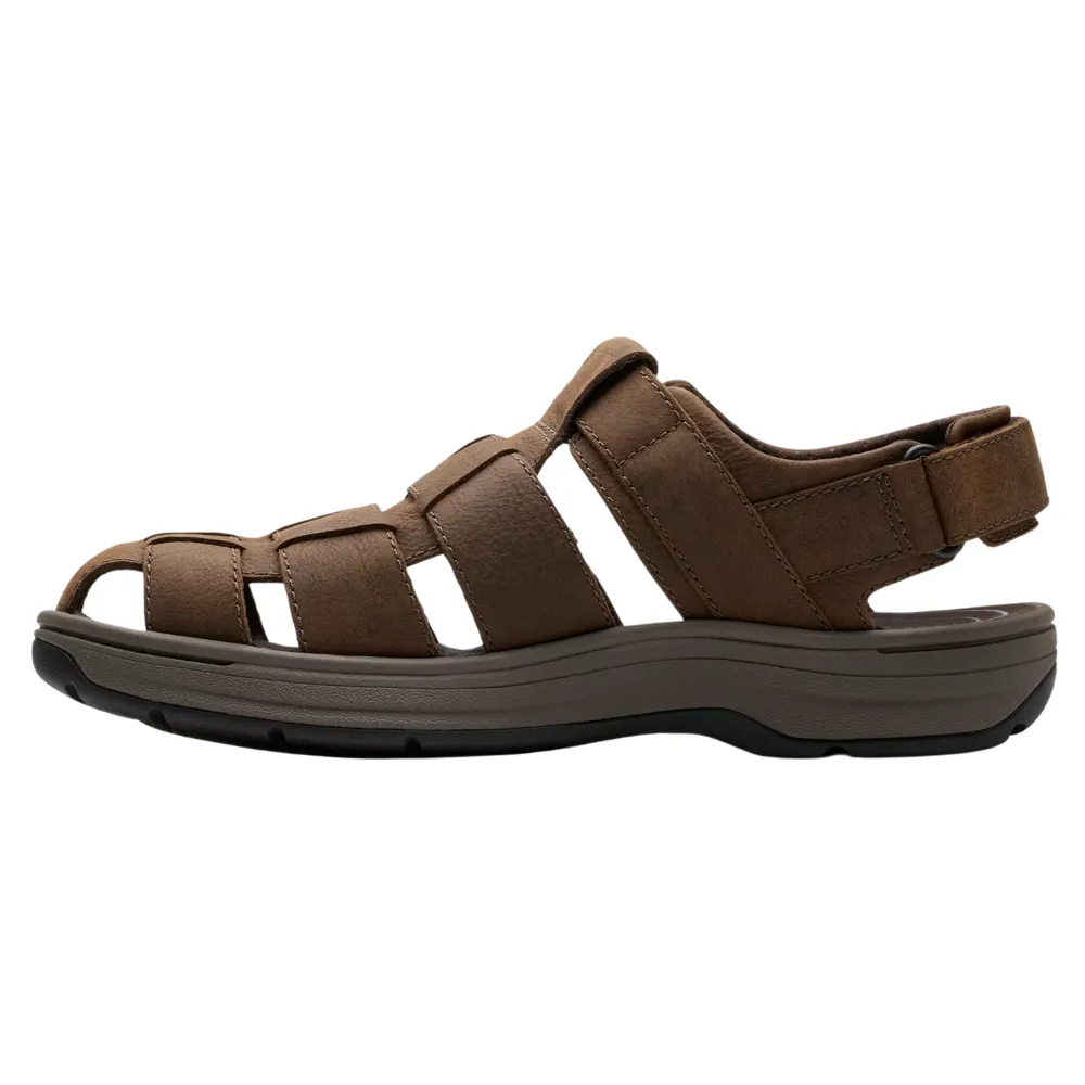Clarks Saltway Cove Dark Brown Leather Sandal (Men's)
