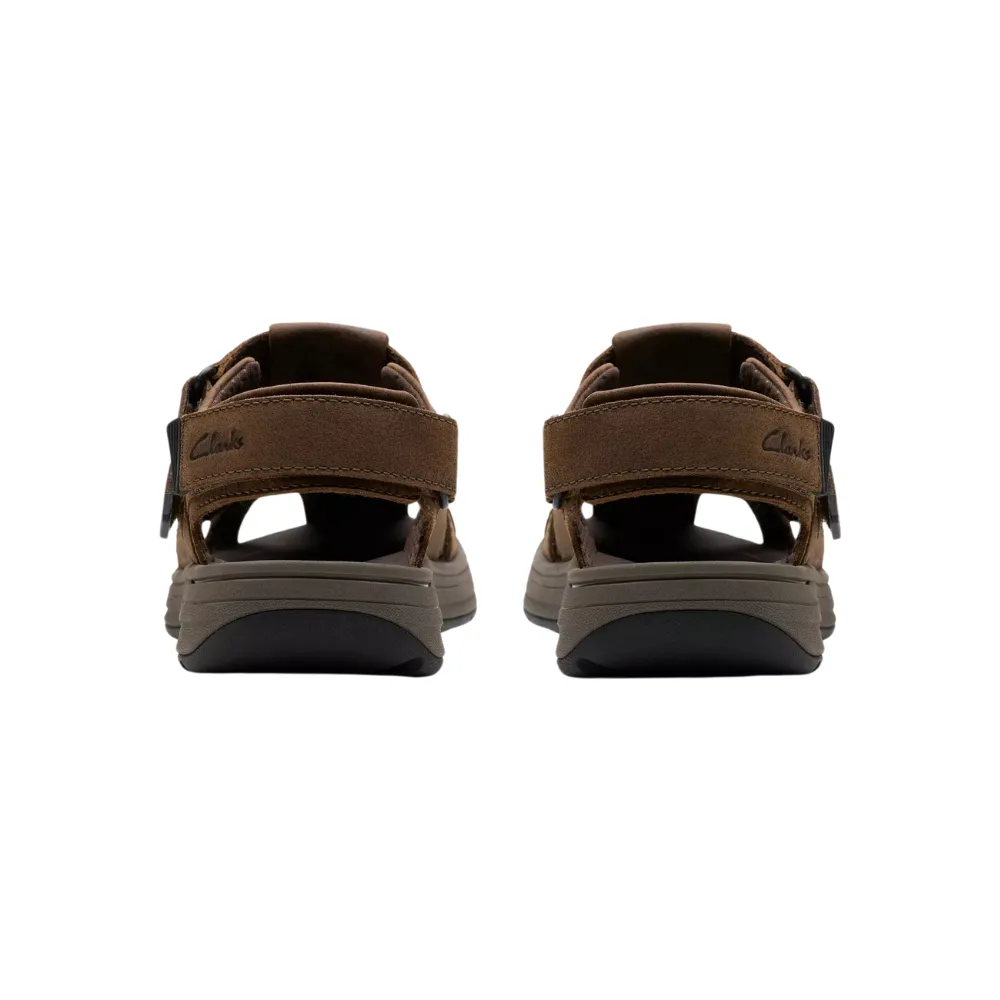 Clarks Saltway Cove Dark Brown Leather Sandal (Men's)