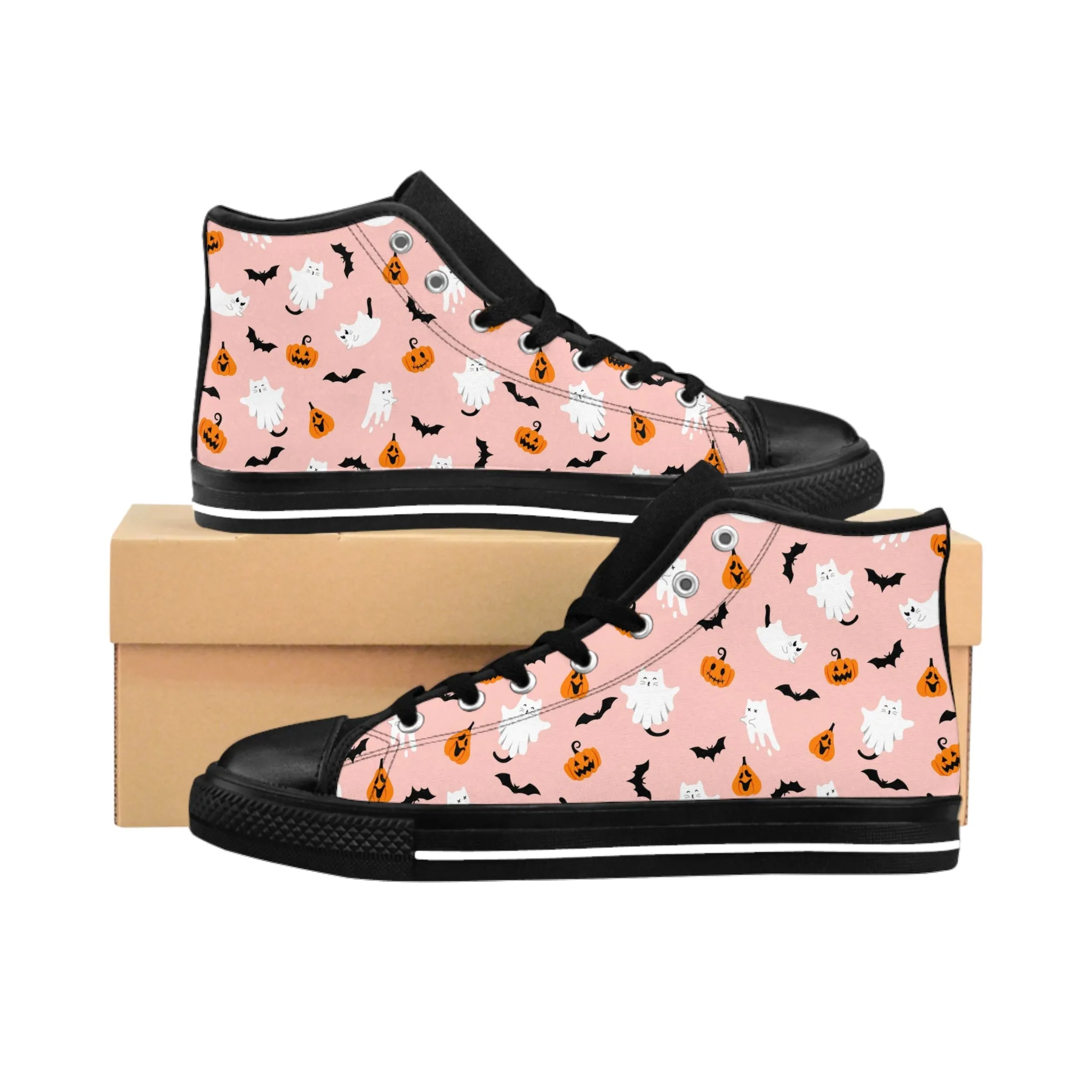 Cute Halloween Pattern Women's Classic Sneakers