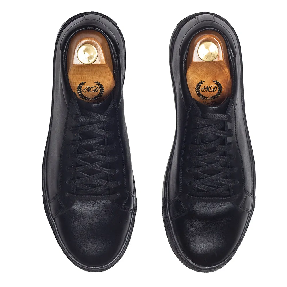 Domani Comfort Leather Sneakers (All Black)