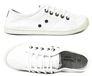 Forever Link Comfort-01 Classic Slip-On Comfort Fashion Sneaker, White