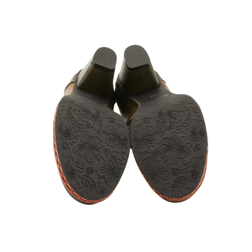L`Artiste By Spring Step Zami Olive Leather Shoes (Women's)