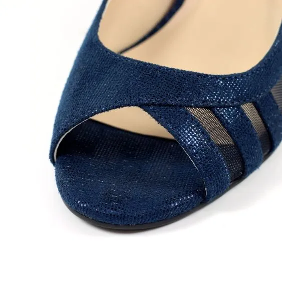 Lunar Audrina Elegance Sling Back Navy Shoe