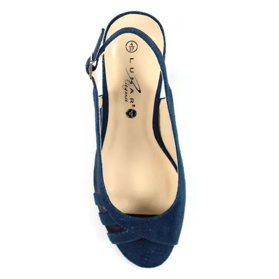Lunar Audrina Elegance Sling Back Navy Shoe