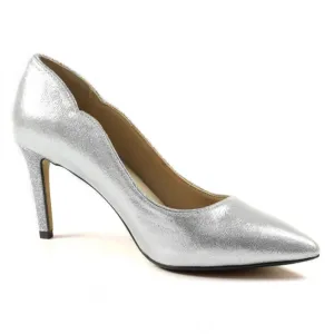 Lunar Nigella Occasion Wear SILVER Court Shoe FLRO41