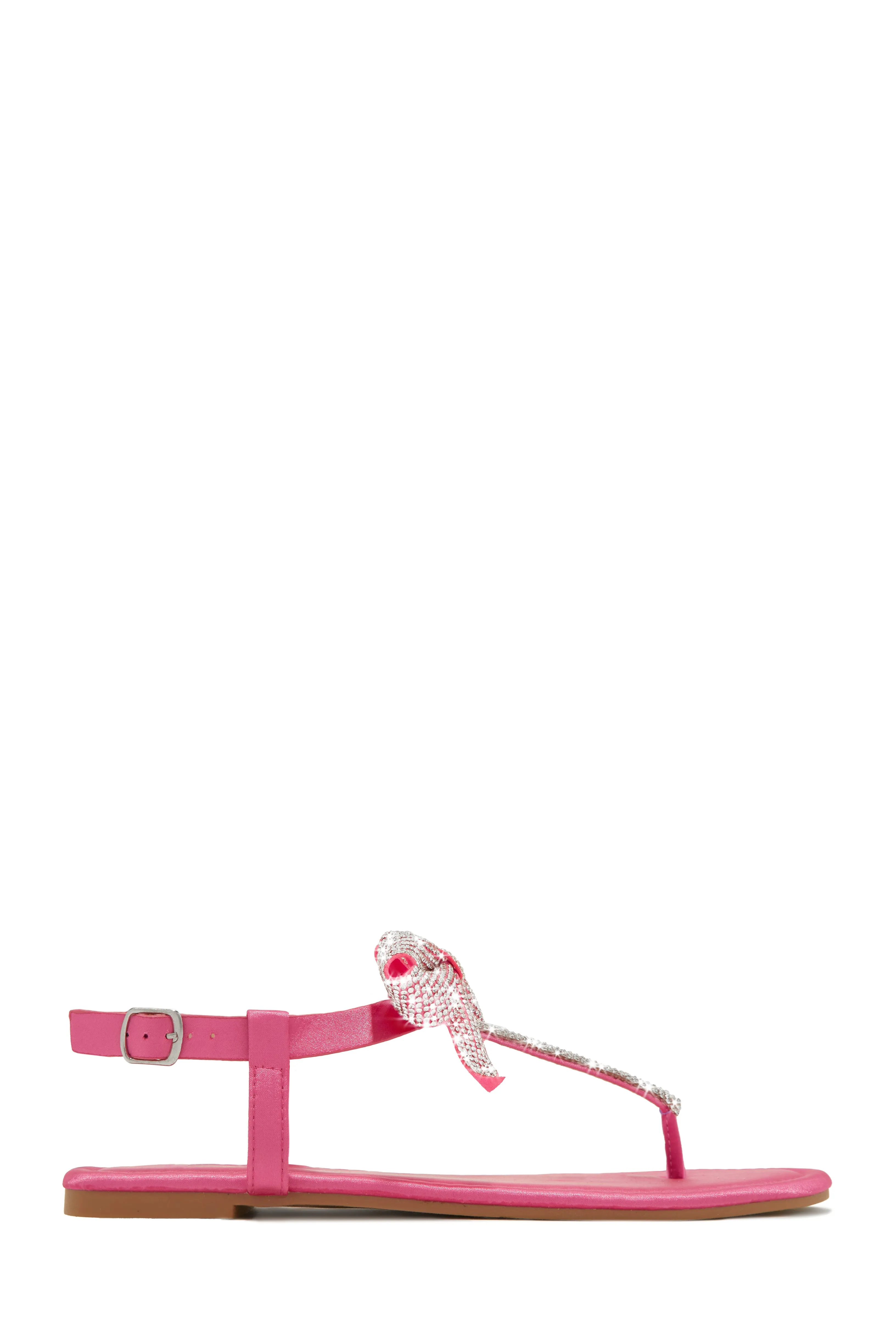 Luxe Sunsets Embellished Thong Strap Sandals - Nude