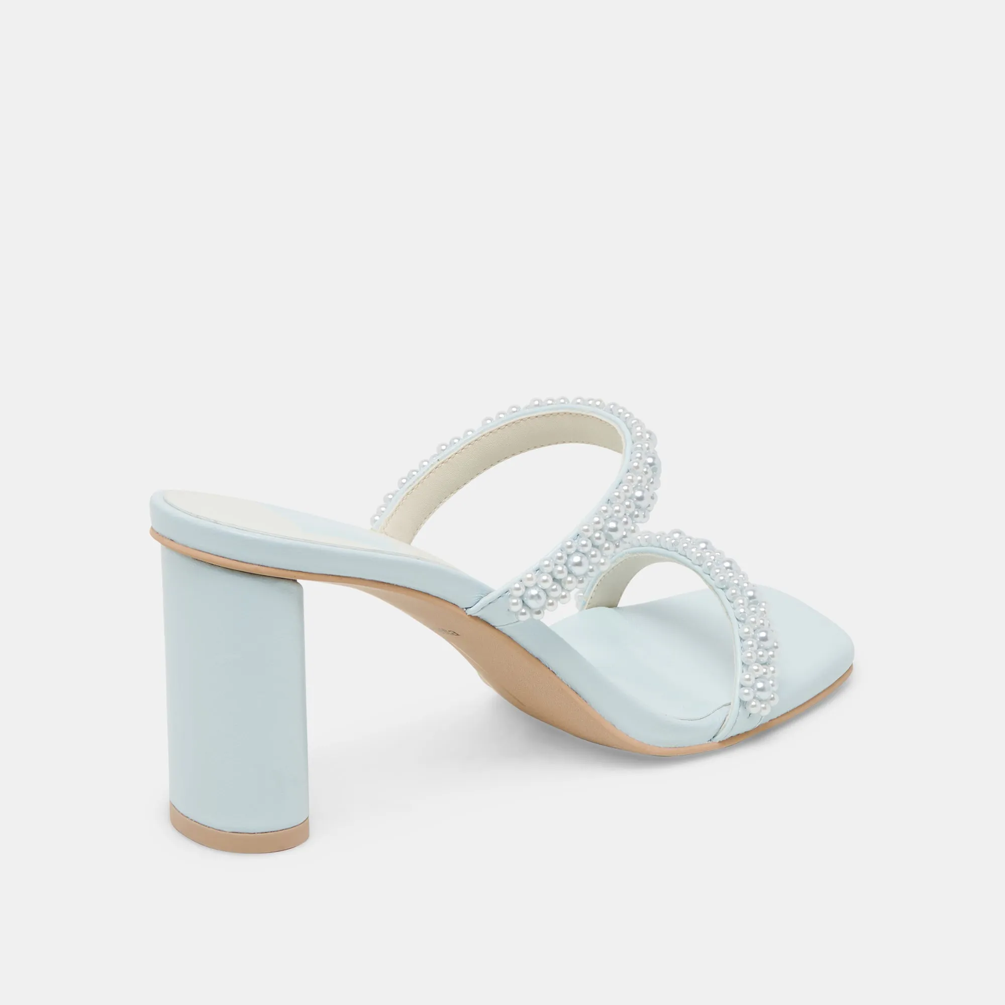 NOLAH PEARL HEELS ICE BLUE STELLA