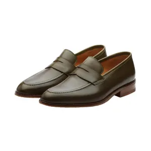Olive Penny Loafers