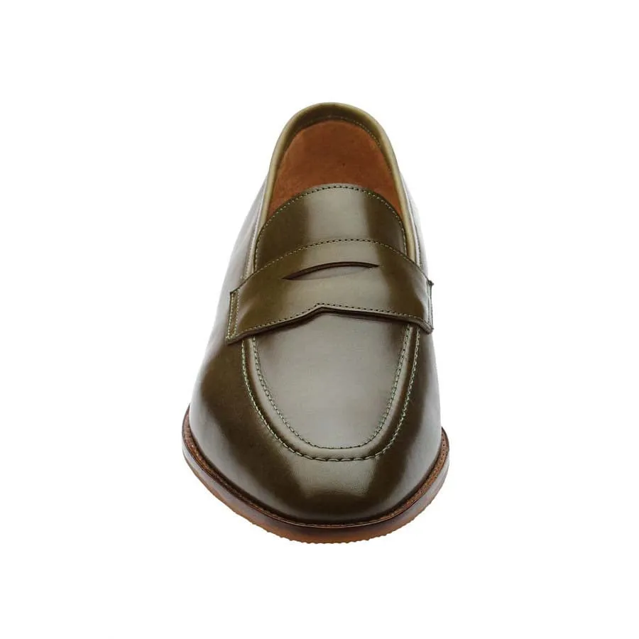 Olive Penny Loafers