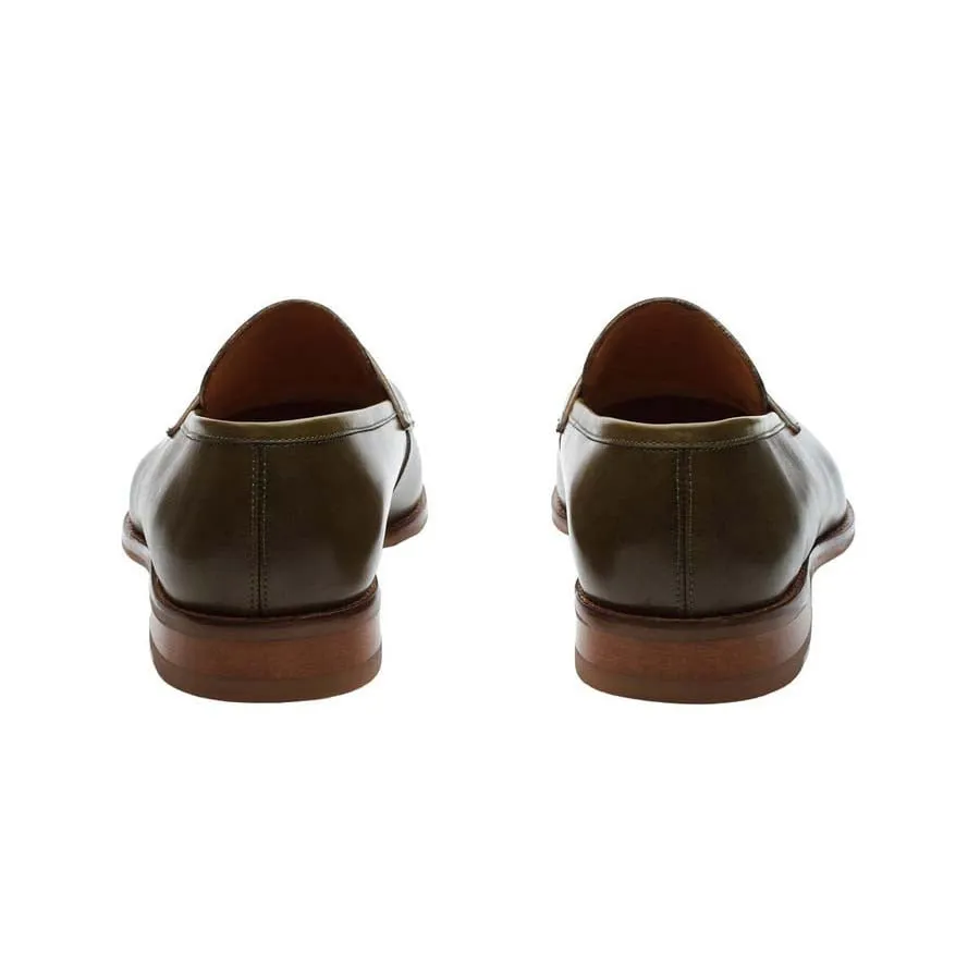 Olive Penny Loafers
