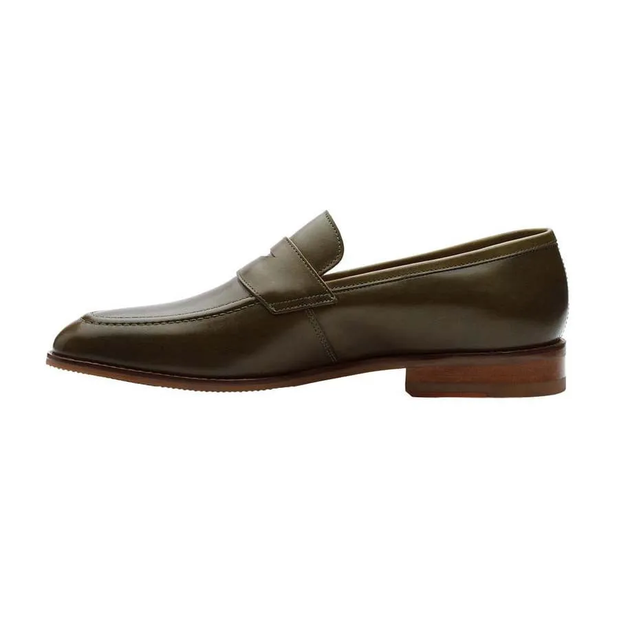 Olive Penny Loafers