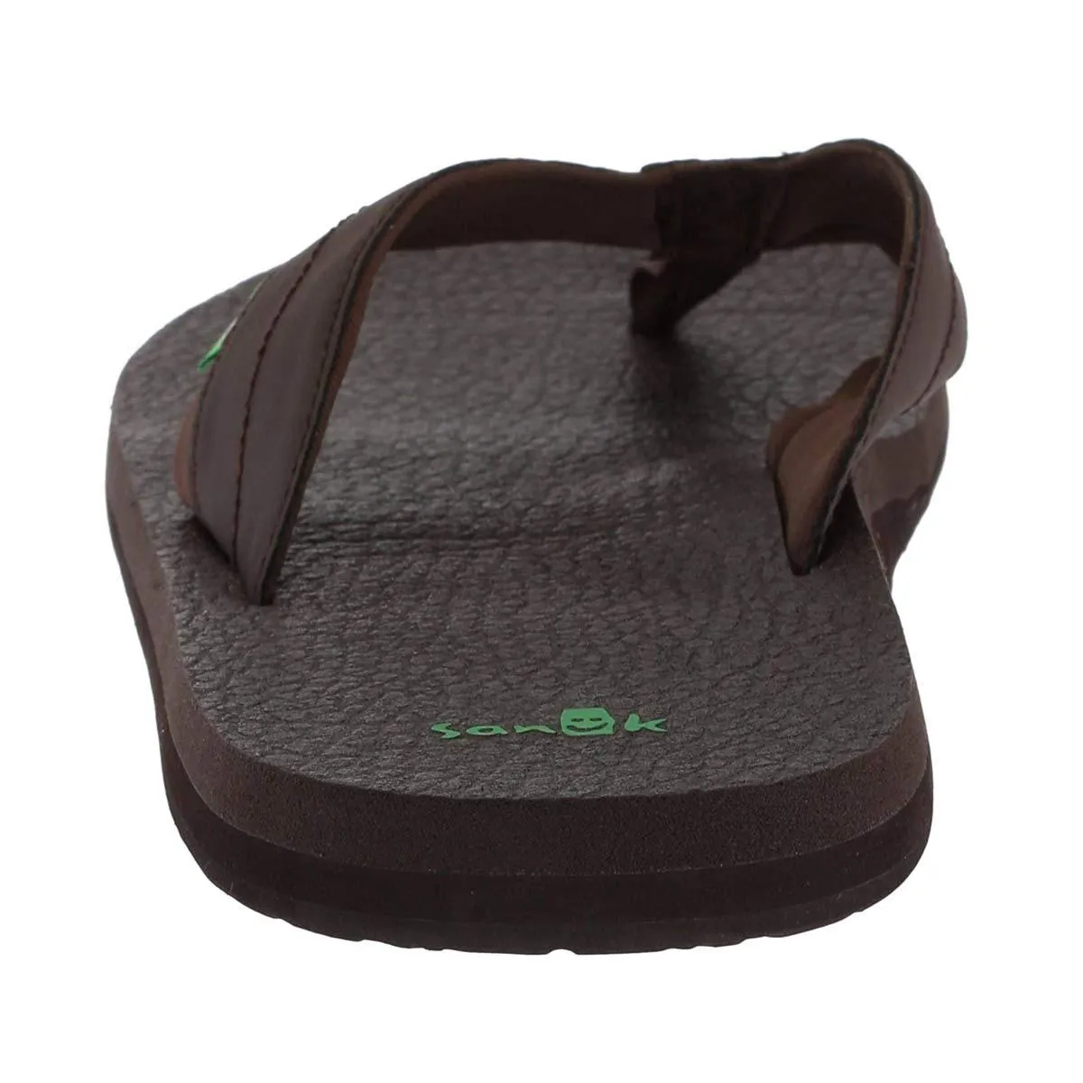 Sanuk Men's Flip Flops - Beer Cozy 2 Sandals Dark Brown | SMS10868-DKB