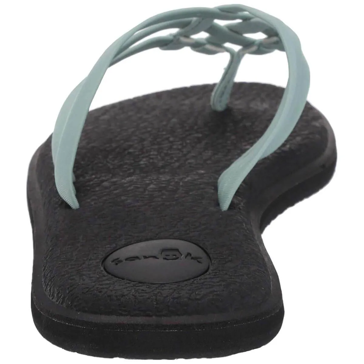 Sanuk Women's Flip Flops - Yoga Salty Sandals Mineral Blue | 1103940-MNRB