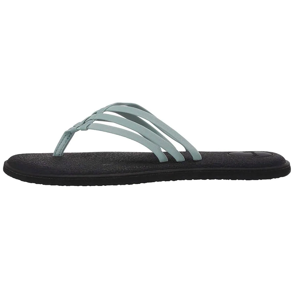 Sanuk Women's Flip Flops - Yoga Salty Sandals Mineral Blue | 1103940-MNRB