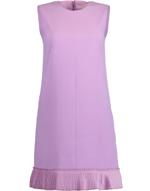 Shift Dress with Pleated Details