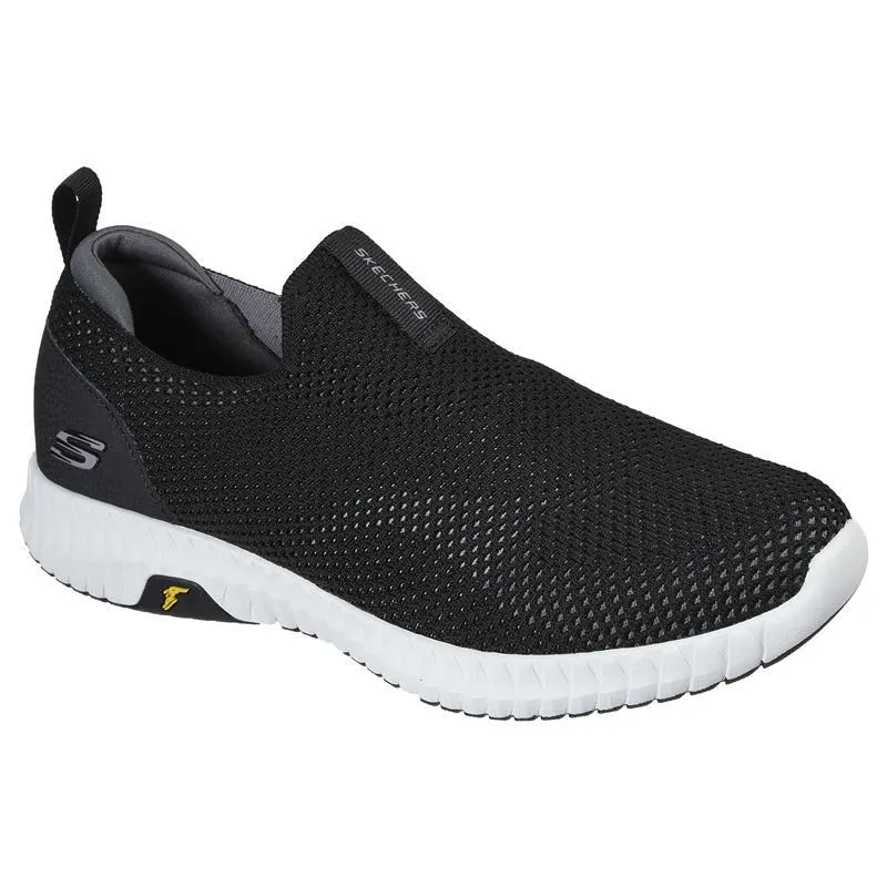 SKECHERS Men's Elite Flex Prime Slip On Sneakers in Black/White