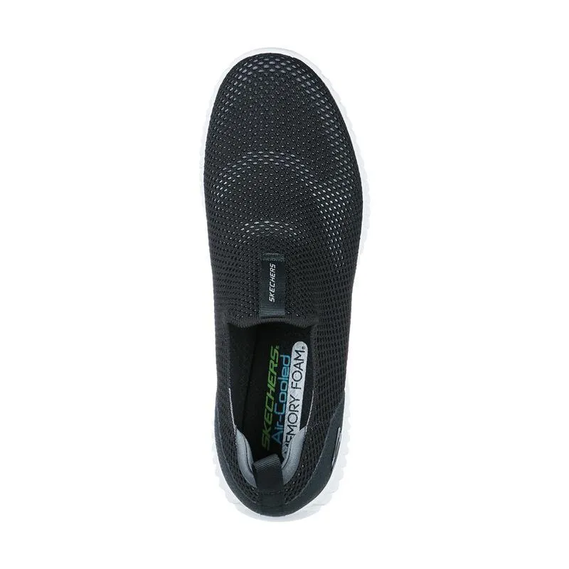 SKECHERS Men's Elite Flex Prime Slip On Sneakers in Black/White