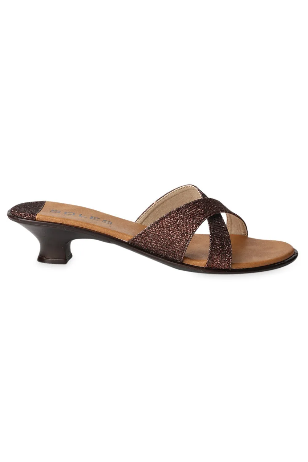 SOLES Bronze Heels - Vintage Elegance