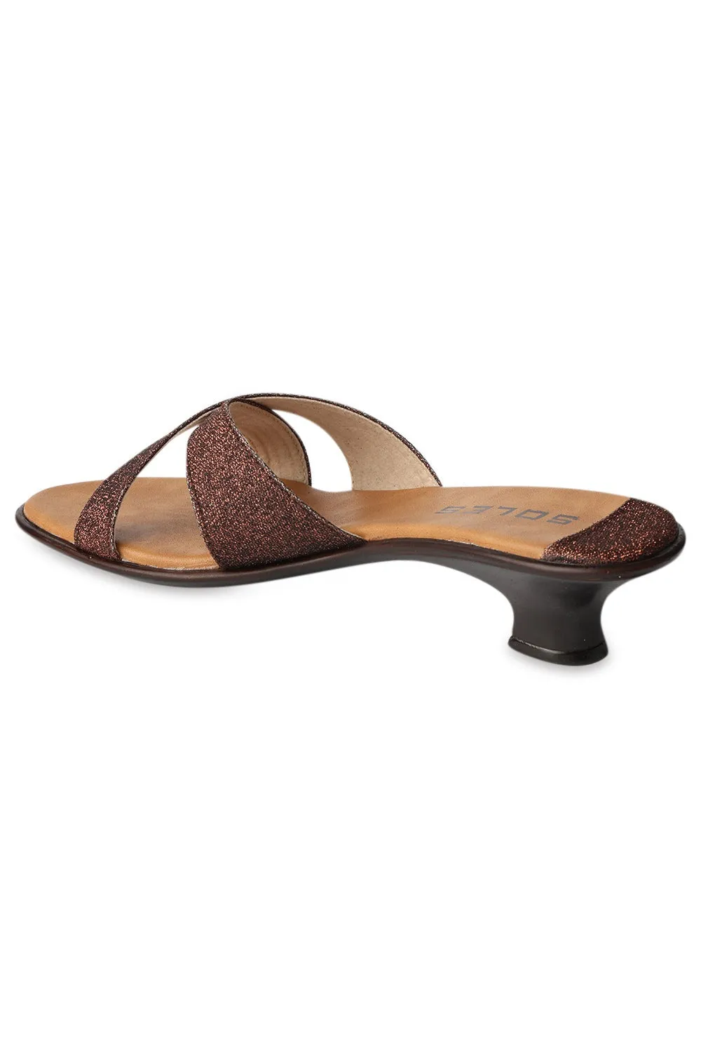 SOLES Bronze Heels - Vintage Elegance