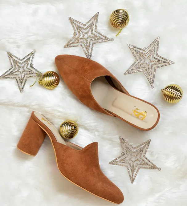 Tan Close mules