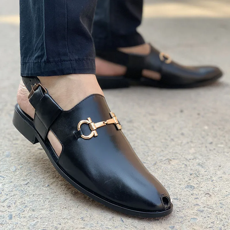 The Unique Black Leather Kheri SS-157