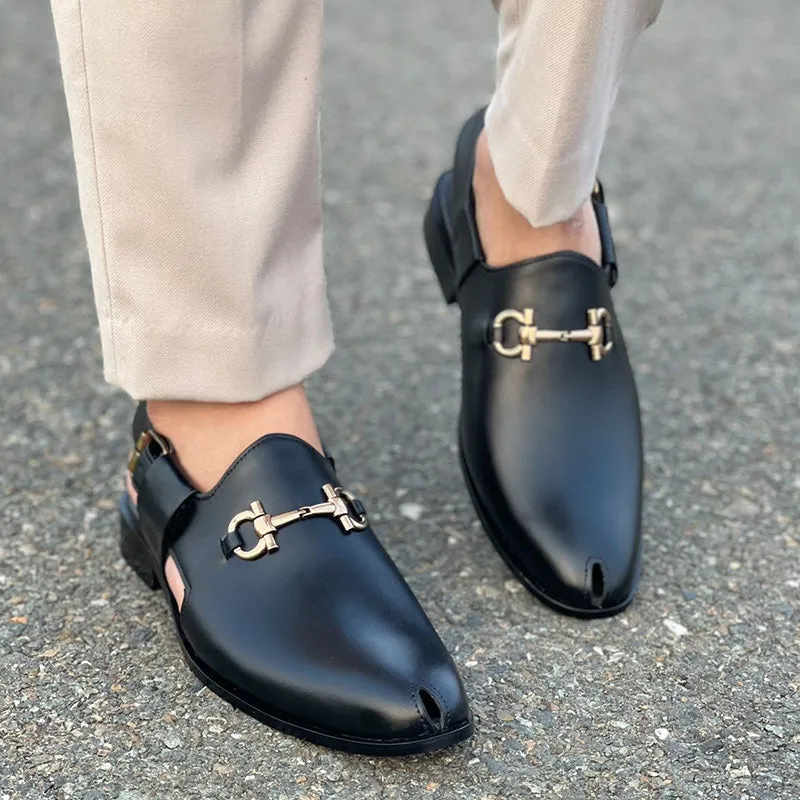 The Unique Black Leather Kheri SS-157