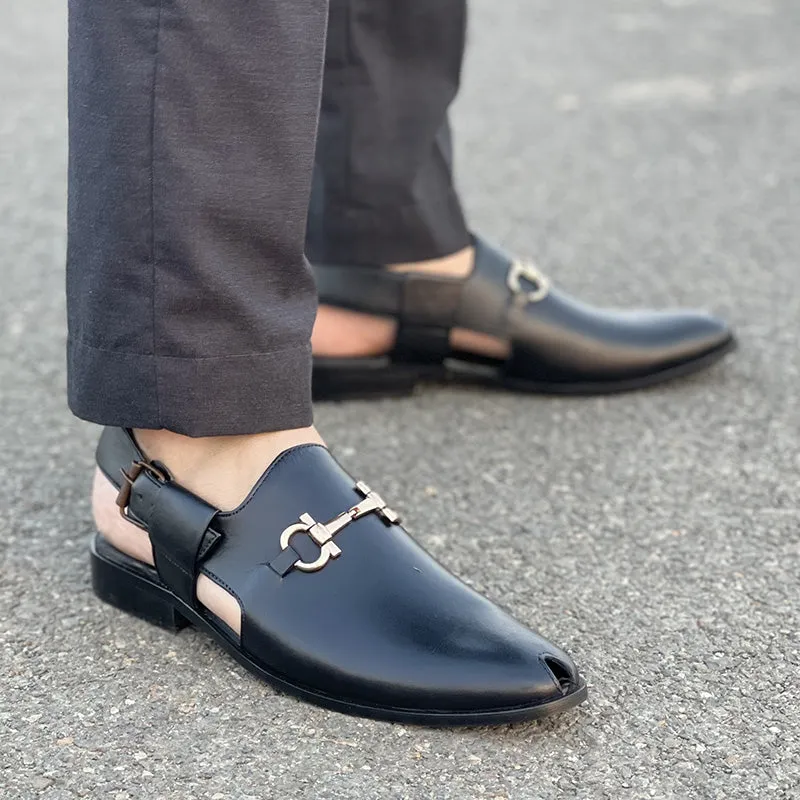 The Unique Black Leather Kheri SS-157