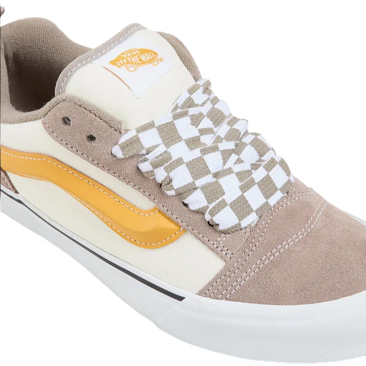 vans scarpa sneakers da uomo Knu Skool VN0009QC0BP multicolore-beige-ocra