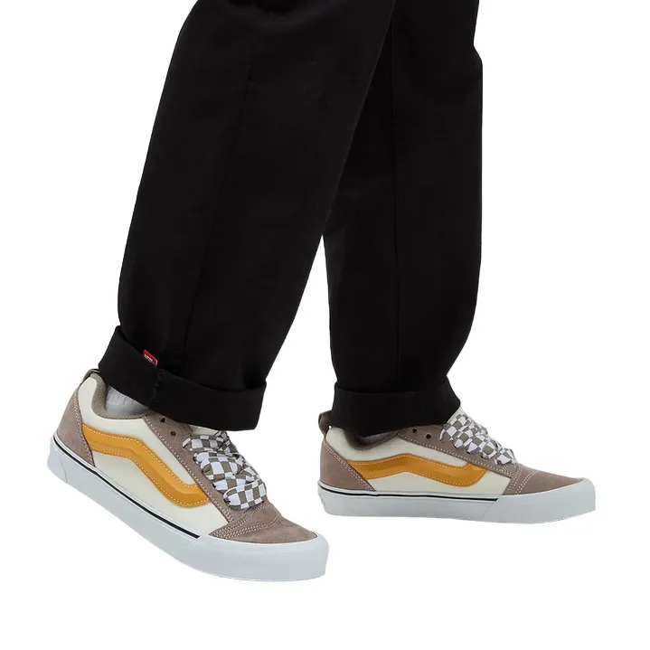 vans scarpa sneakers da uomo Knu Skool VN0009QC0BP multicolore-beige-ocra