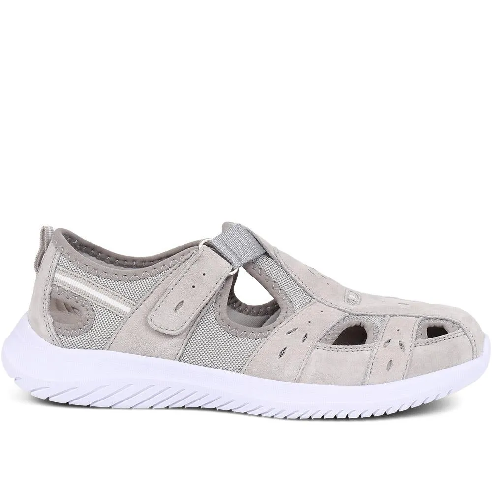 Wide-Fit Leather Adventure Sandals - BRK39011 / 325 010