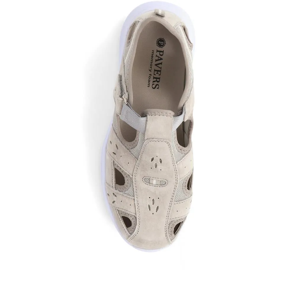 Wide-Fit Leather Adventure Sandals - BRK39011 / 325 010