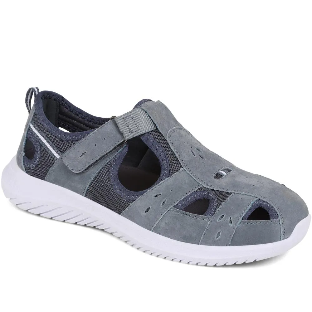 Wide-Fit Leather Adventure Sandals - BRK39011 / 325 010