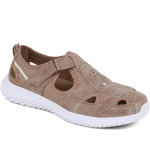 Wide-Fit Leather Adventure Sandals - BRK39011 / 325 010