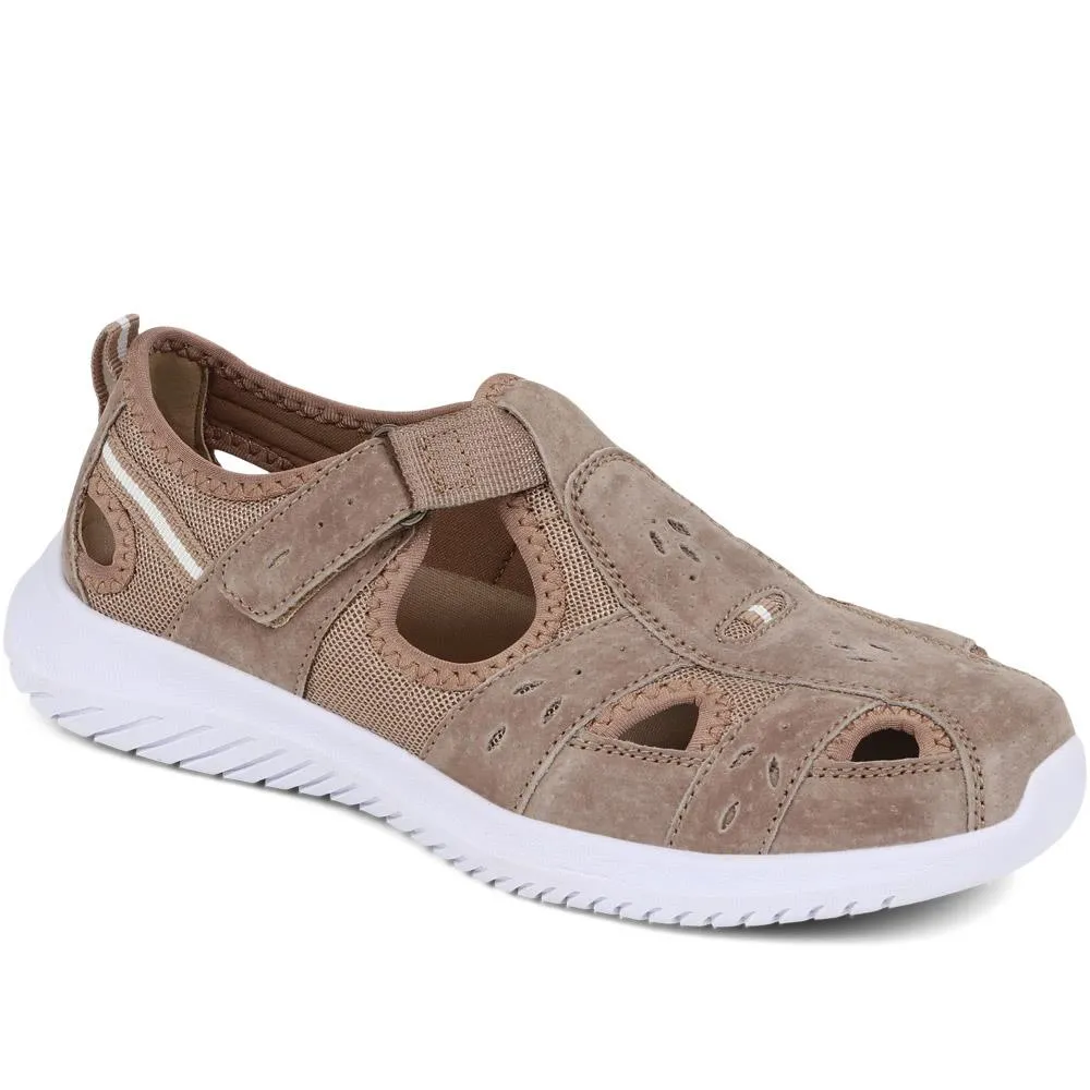 Wide-Fit Leather Adventure Sandals - BRK39011 / 325 010
