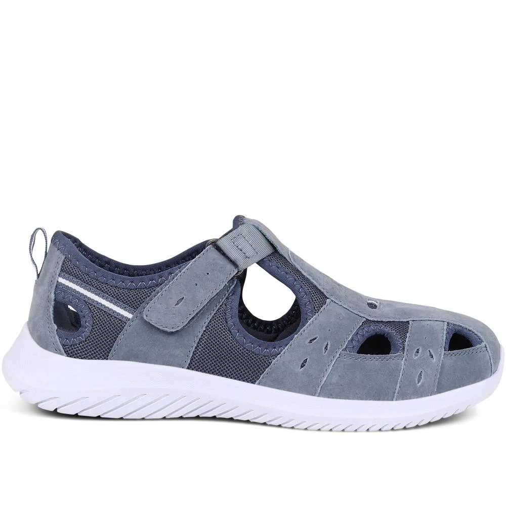 Wide-Fit Leather Adventure Sandals - BRK39011 / 325 010