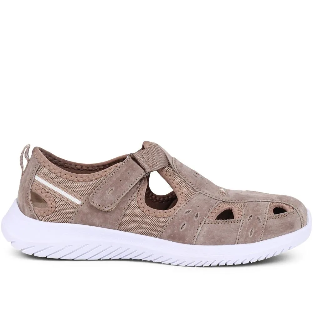 Wide-Fit Leather Adventure Sandals - BRK39011 / 325 010
