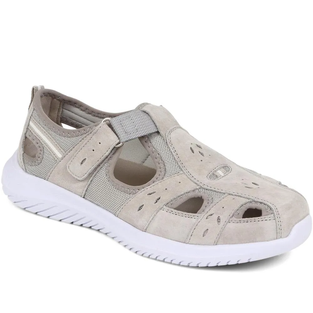 Wide-Fit Leather Adventure Sandals - BRK39011 / 325 010